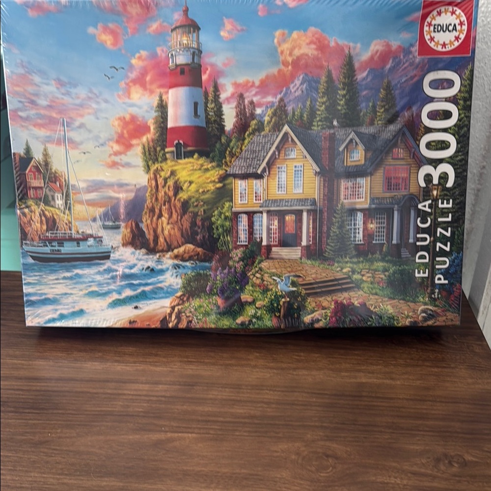 Scenic Lighthouse Puzzle - 3000 Pieces New in Wrapping - Box Slightly Bent